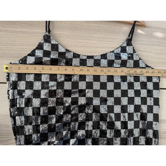 Bar lll Printed Mesh Mock-Neck mini Dress black grey With Side Slit Size Xl - Picture 5 of 10